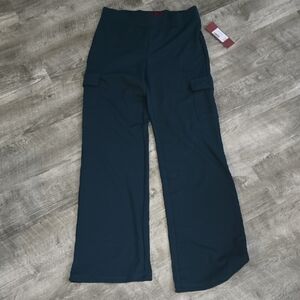 Elegant Navy Wide Leg Women's Pants